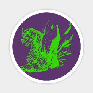 SpaceGodzilla (green) Magnet